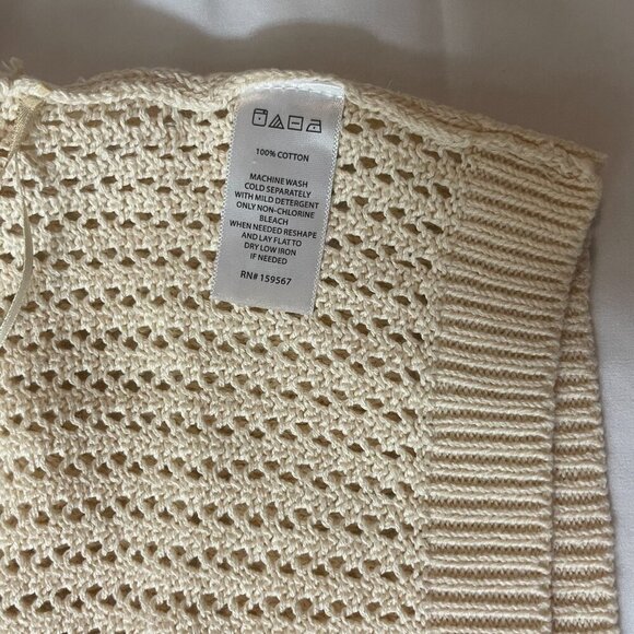 Willow & Wind. Short knitted blouse in beige color size M. Made in China. - Picture 3 of 9